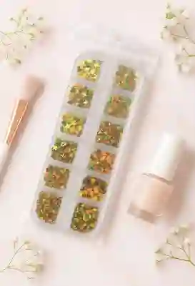 Kit De Lentejuelas Decorativas Multiformas Con Acabado Holográfico Para Decoracion De Uñas Manicure O Pedicure