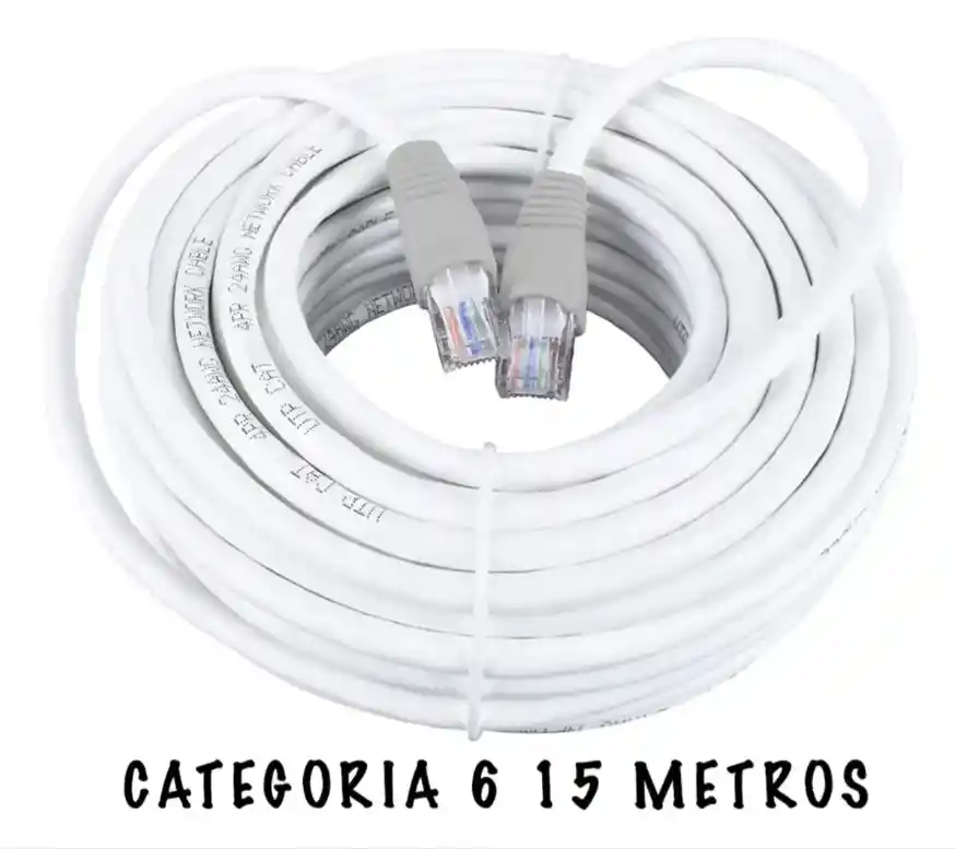 Cable De Red Utp Categoría 6 De 15 Metros