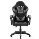 Silla Gamer Ergonomica Color Negro Con Gris