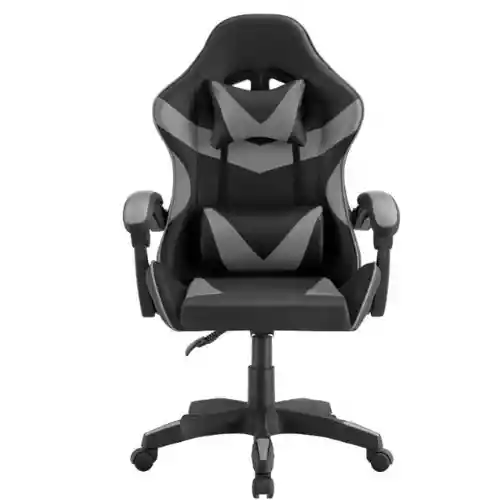 Silla Gamer Ergonomica Color Negro Con Gris