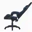 Silla Gamer Ergonomica Color Negro Con Azul