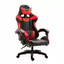 Silla Gamer Ergonomica Color Negro Con Rojo