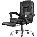 Silla Ejecutiva De Oficina Ergonomica Color Negro Con Reposapies