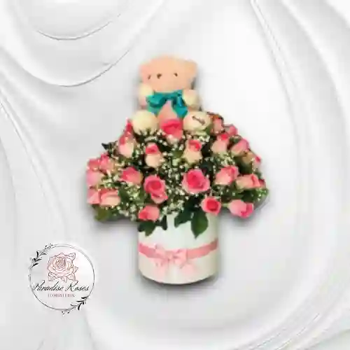 Caja Rosas Rosadas