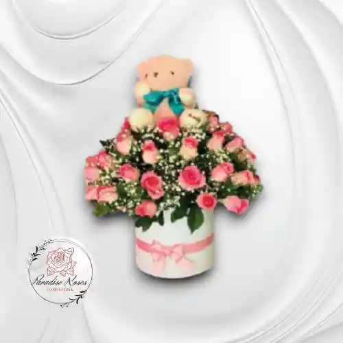 Caja Rosas Rosadas