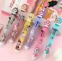 Set De Esferos Multicolor Automáticos De Tipo Kawaii Con Diseño De Labubu