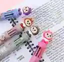 Set De Esferos Multicolor Automáticos De Tipo Kawaii Con Diseño De Labubu