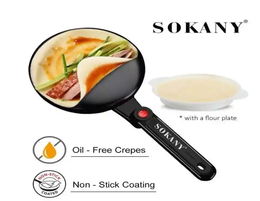 Maquina Electrica Crepera Para Hacer Crepes Sokany