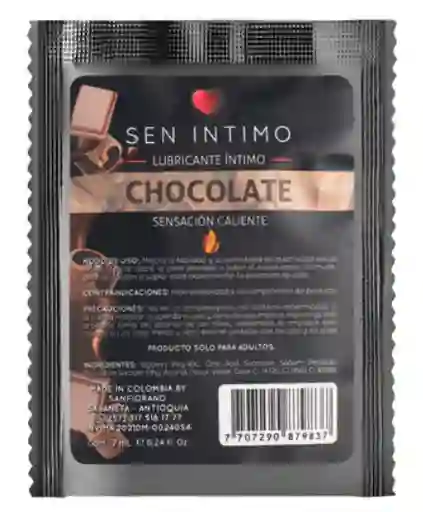 Lubricante Comestible Chocolate Sen Intimo 7ml