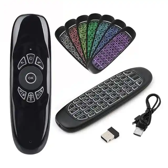 Control Remoto Mouse Teclado Inalámbrico Tv Box Portátil Mini Teclado