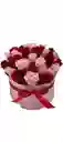 Cilindro En Rosas Rojas Y Rosadas