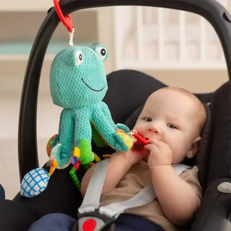 Juguete Sensorial Pulpo Con Mordedoras Colgante Para Bebés