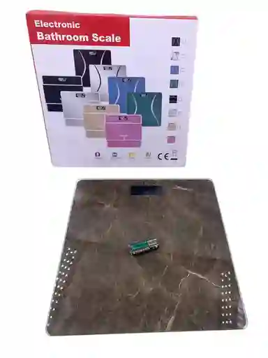 Báscula Digital Vidrio Templado Para Personas Lcd Colores
