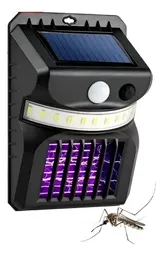 Lampara Led Mata Mosquitos Aire Libre Panel Solar Portátil