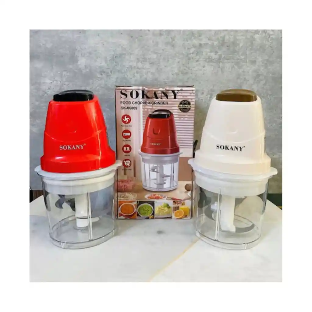 Picadora Multifunción Sokany De 250 W Con Recipiente De 700 Ml