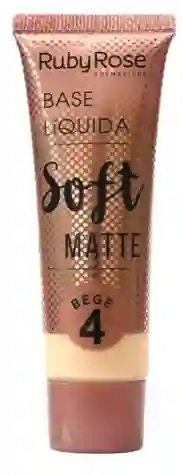 Ruby Rose Base Líquida Soft Matte Beige 4