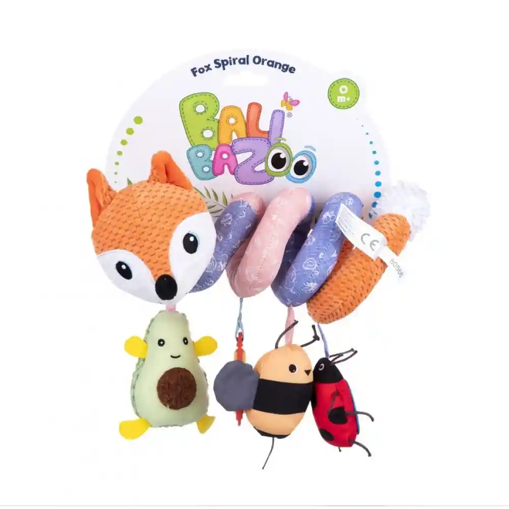 Juguete Sensorial Espiral Zorro Colgantes Para Bebés