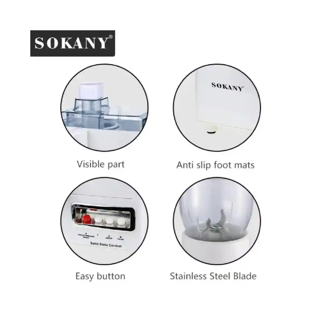 Maquina Extractor De Jugo 4 En 1, Sk-03029 Sokany