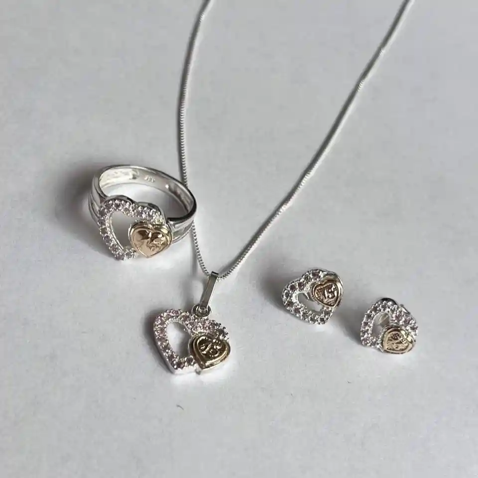 Set De 15 Años Corazón Rosado