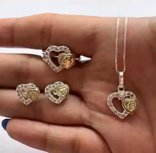 Set De 15 Años Corazón Rosado