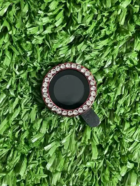 Iphone 15 Plus Protector Lente De Camara | Protector Camara | Lente Camara | Rojo Con Piedras