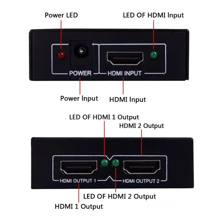 Splitter Hdmi 1x2 4k/1080 Hd