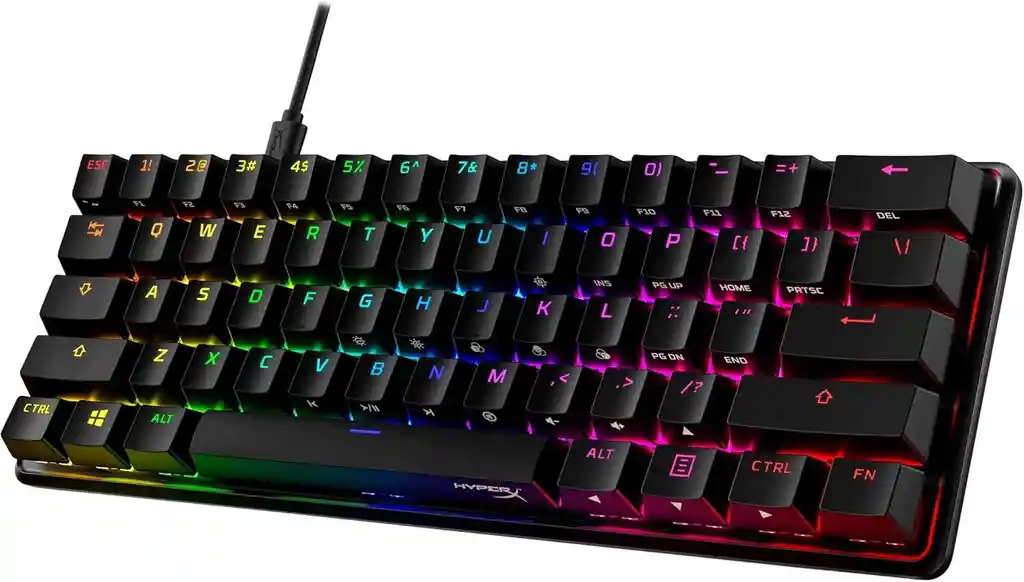 Teclado Mecanico Switchs Azules Tamaño Reducio (60%) Cable Tipo C A Usb Alta Velocidad