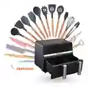Freidora De Aire Nobelsound Air Fryer Doble Bandeja Con Utensilios Cuchillos Incluidos