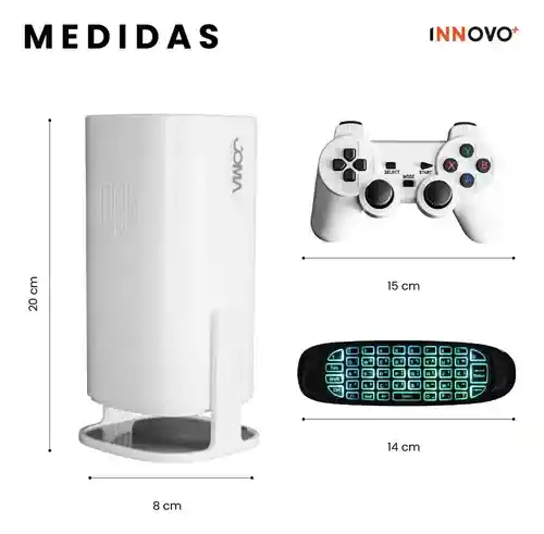 Proyector Android Plataformas Streaming 4k Juegos Hasta 200 Pulgadas Control Air Mouse