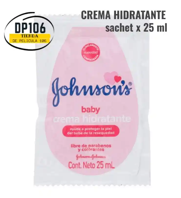 Crema Hidratante Johnson's Baby 25 Ml Sobre