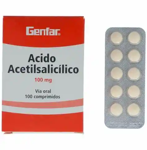 Acido Acetilsalicilico 100 Mg Sobre X 10 Tbs