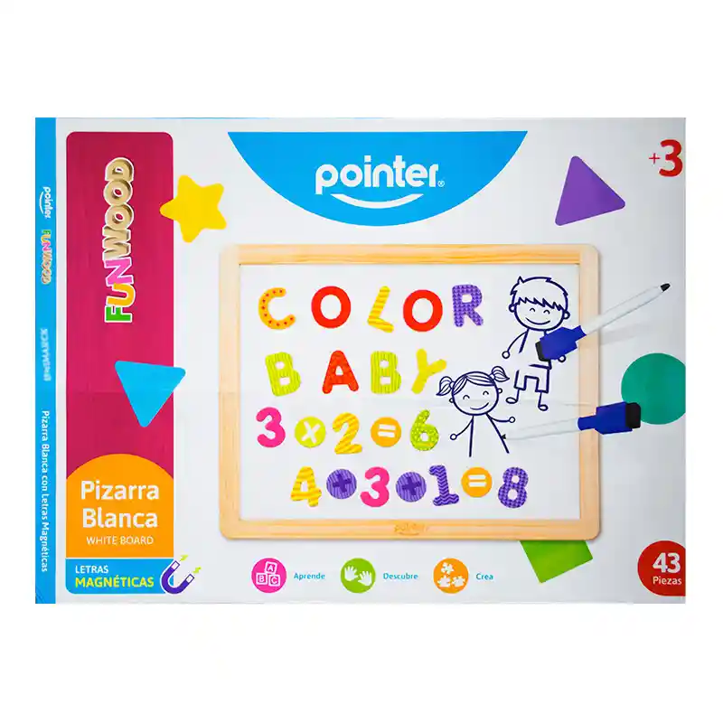 Pizarra Didáctico Magnética Con Letras Y Números Para Niños