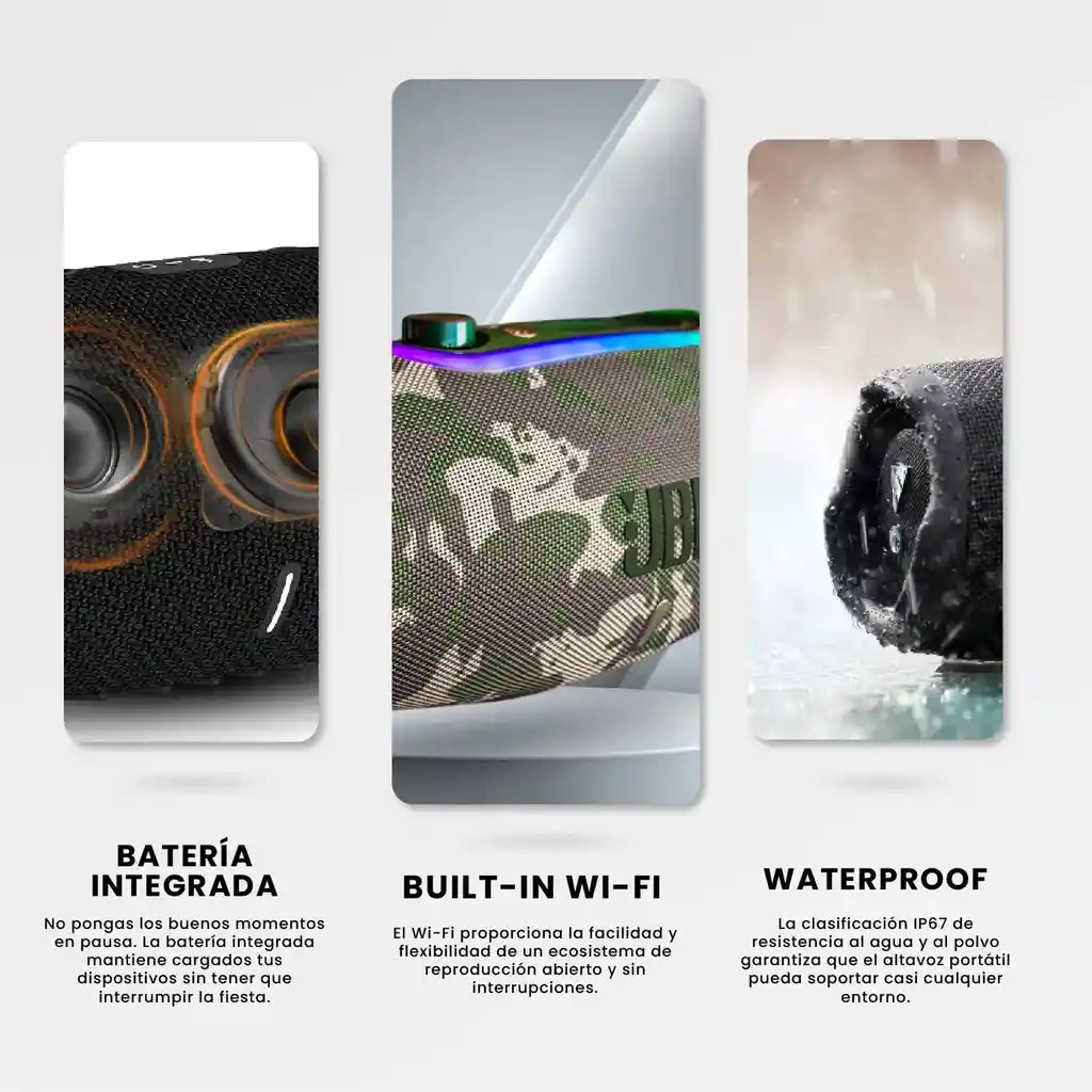 Parlante Xtreme Replica 1.1 Jbl Grande Bluetooth Sonido Potente Camuflado