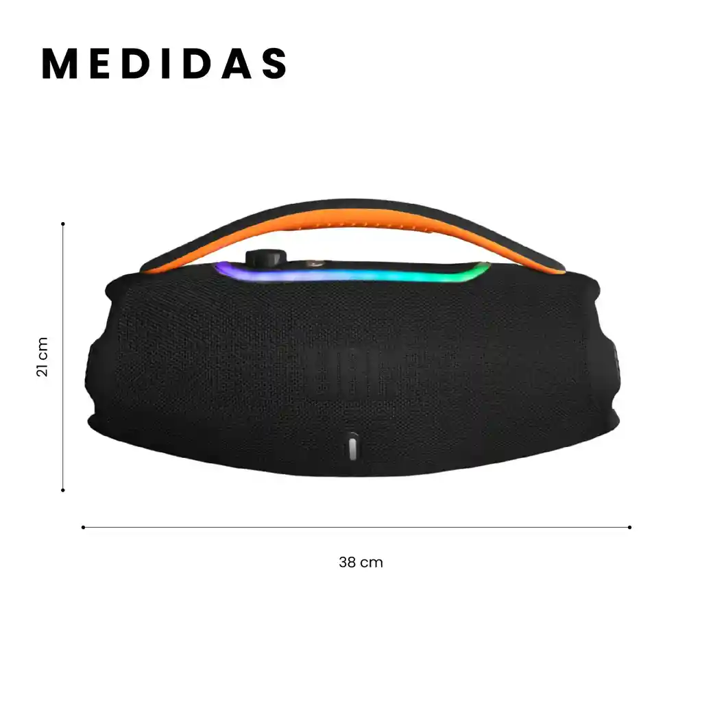Parlante Boom Box 3 Replica 1.1 Jbl Grande Bluetooth Sonido Potente Negro