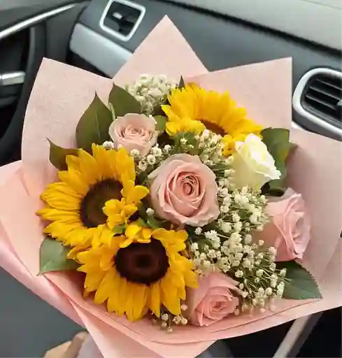 Girasoles Y Rosas