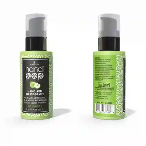 Gel De Masaje Comestible Handipop Green Apple Sensuva 59 Ml