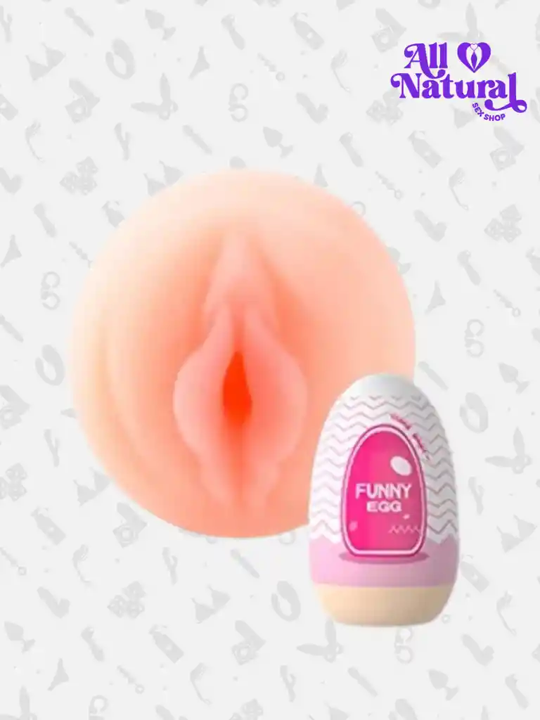 Huevo Vagina Masturbador Realista Masculino Texturizado Rosa