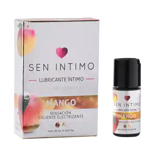 Lubricante Íntimo Sabor Mango X30 Ml Sen Íntimo Sensación Electrizante Lubricante Mango