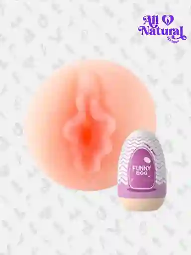 Huevo Vagina Masturbador Realista Masculino Texturizado Morado