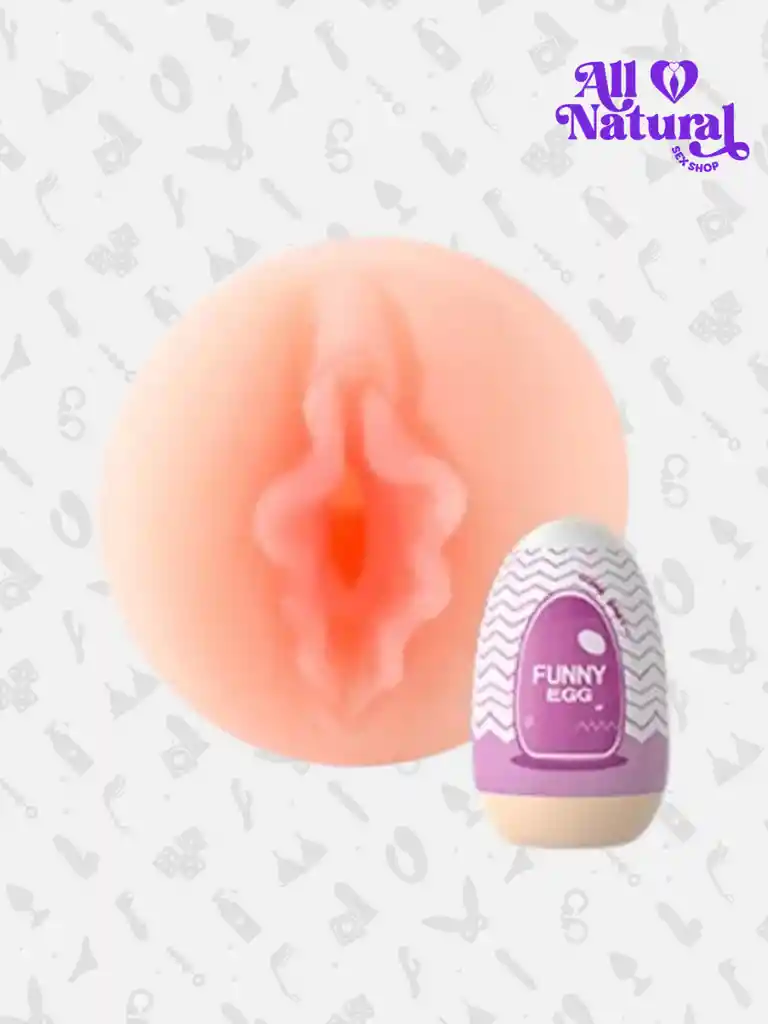Huevo Vagina Masturbador Realista Masculino Texturizado Morado