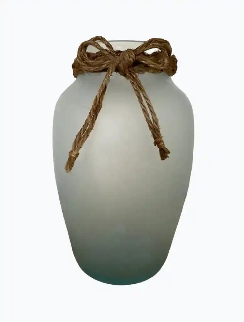 Florero Jarrón De Vidrio Esmerilado (treasury)