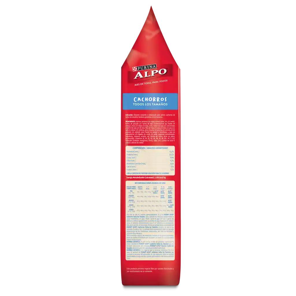 Comida para perros Cachorros Alpo con carne,pollo,cereales y vegetales x 2 kg