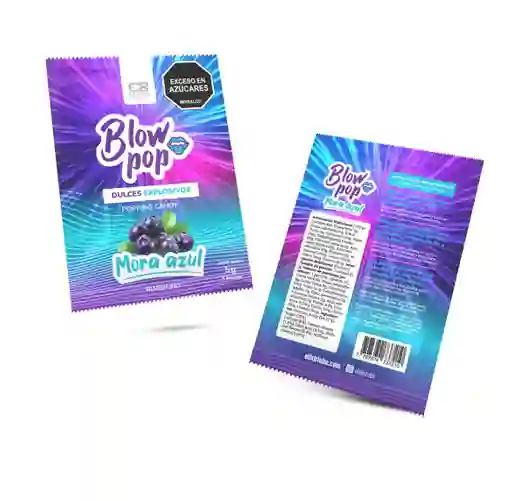 Blow Pop Sabor Mora Azul Dulces Explosivos Para El Sexo Oral Quipitos Explosivos Popping Candy