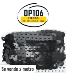 Lentejuelas Negro X Metros