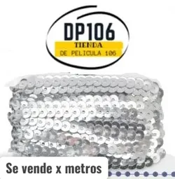 Lentejuelas Plata X Metros