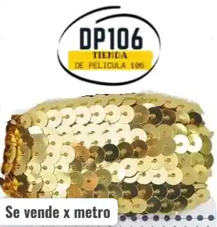 Lentejuelas Dorado X Metro