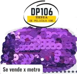 Lentejuelas Moradas X Metro