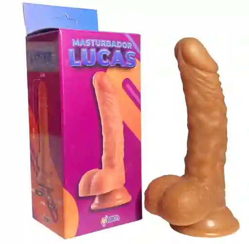 Dildo Masturbador Lucas Realista Con Ventosa Silicona 19cm Consolador Unisex