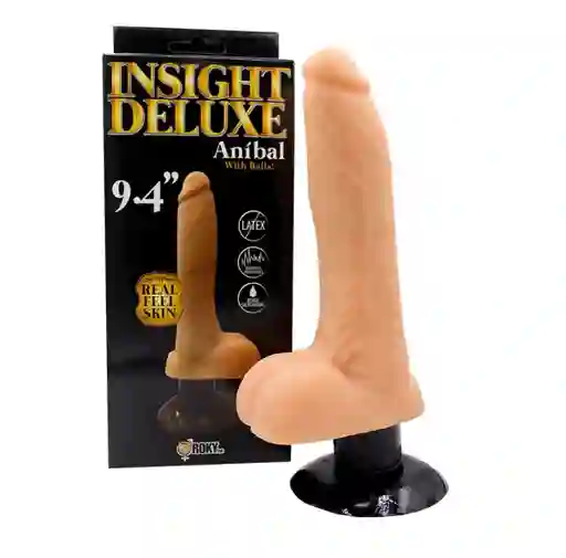 Dildo Vibrador Realista Aníbal 19cm Deluxe Consolador Vibrador Luxury Masturbador