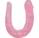Masturbador Doble Penetración Dildo Consolador Masturbador Double U-shape Diversión Doble